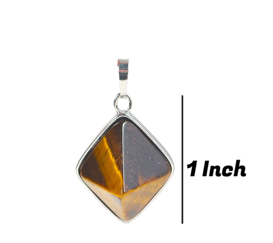  TIGERS EYE PYRAMID PENDANT - PoojaProducts.com