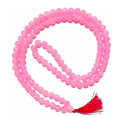 ROSE QUARTZ MALA (6MM) - PoojaProducts.com