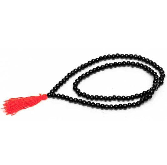 BLACK KARUNGALI MALA (EBONY WOOD MALA) 8MM - PoojaProducts.com