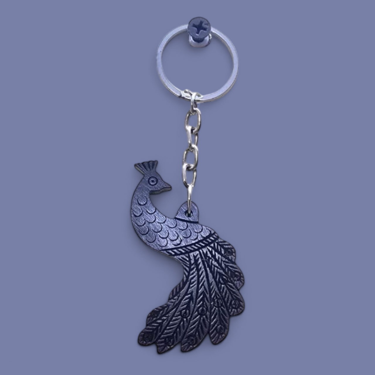 Peacock Karungali Keychain